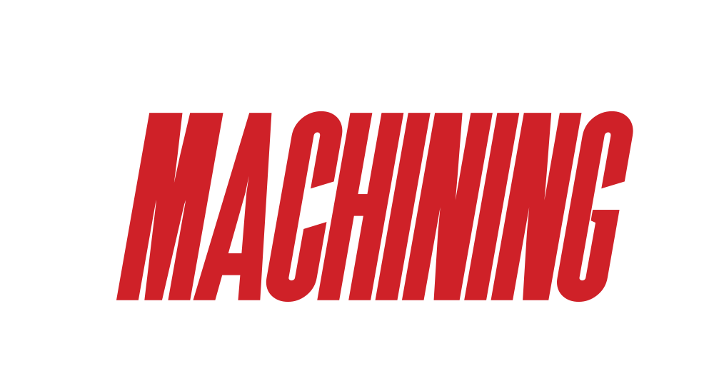 Machining page title in bold red text