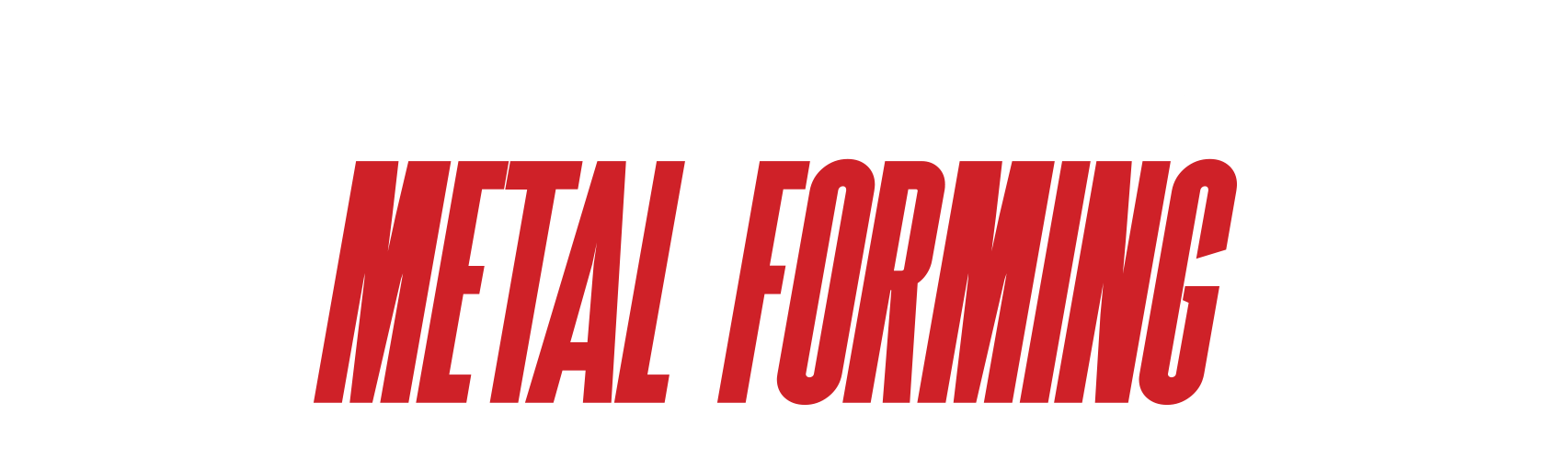 Metal Forming page title in bold red text