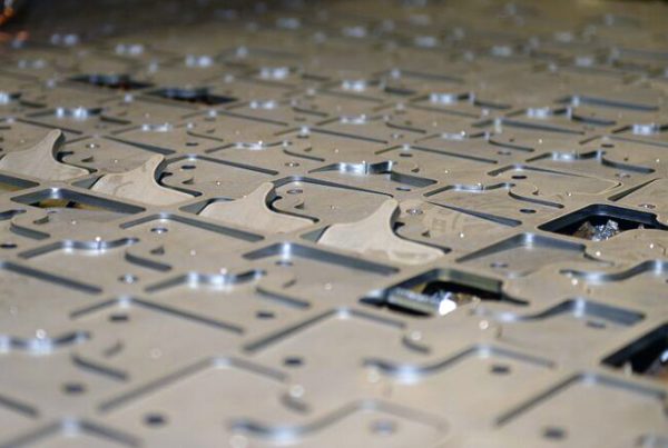 Laser cut interlocking metal fabricated pieces